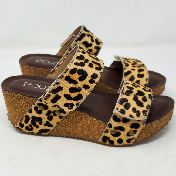 Corkys Shoes Boutique By Corkys Wild Thing Leopard Wedge Sandals 6